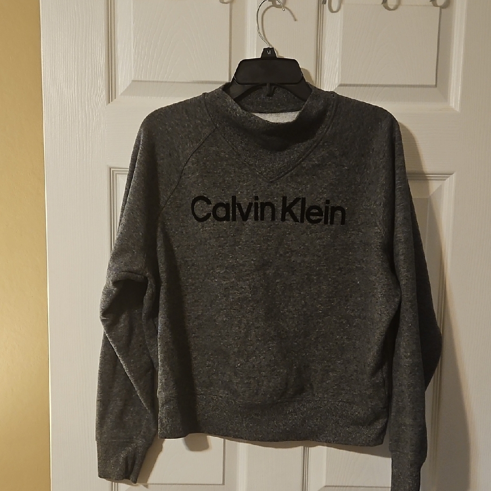 Calvin Klein Men's Charcoal Crewneck Sweater